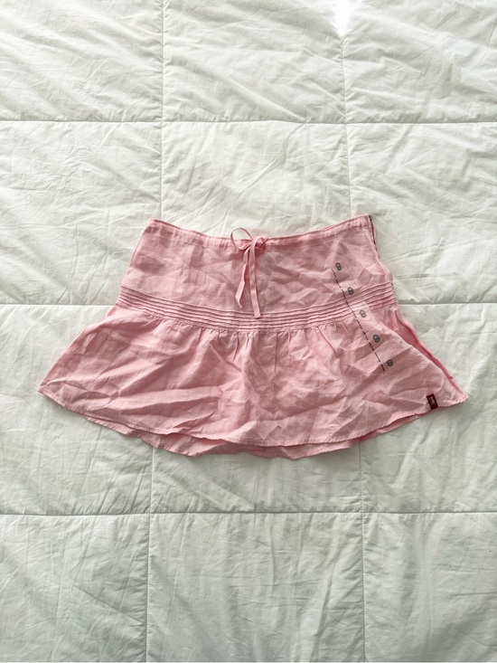 Dresses & Skirts - EDC pink 100% linen mini skirt